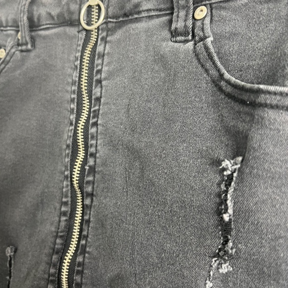 Dance & Marvel Denim Mini Skirt - Picture 2 of 3